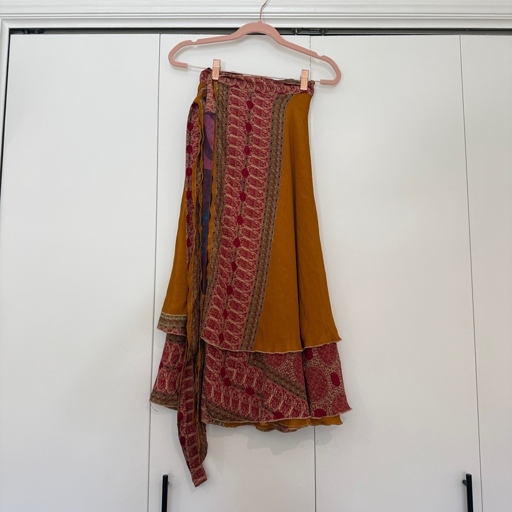 Silk Wrap Skirt